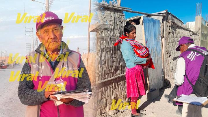 A sus 73 años, Juan Larico censa por amor al Perú