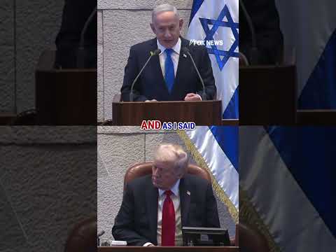 ‘GREATEST FRIEND’: Netanyahu praises Trump at Israeli Knesset #shorts #trump #israel #peace #usnews