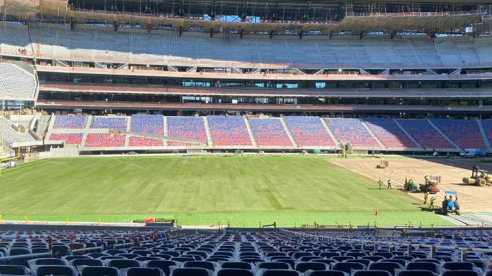 Playing surface being installed at new Buffalo Bills stadium