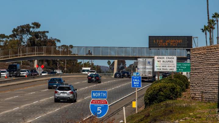 Newsom slams "reckless" military display after shrapnel hits patrol car escorting Vance