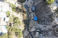 Colocan engomados rojos a 7 casas construidas sobre un acueducto en Vista Alamar