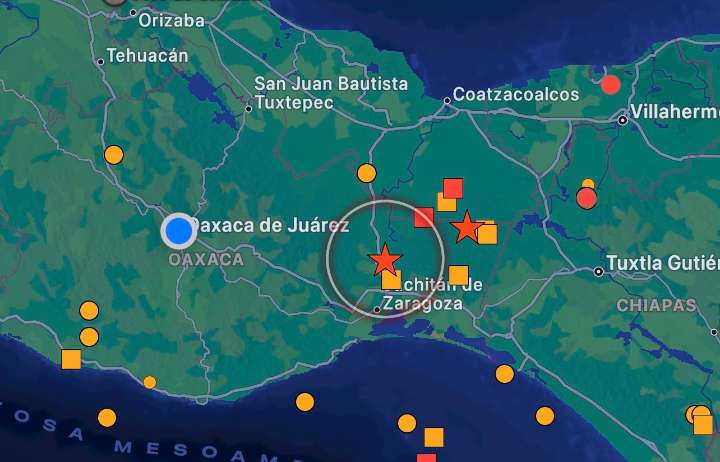 Sismo de 4.9 en Matías Romero, en el Istmo de Oaxaca, sin daños ni heridos, reportan autoridades municipales