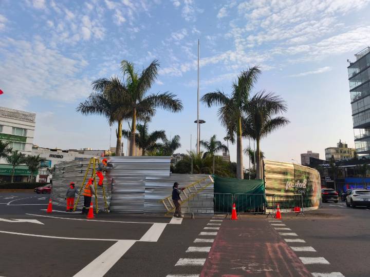 Cercan emblemática pileta del ovalo Miraflores para iniciar con su remodelación