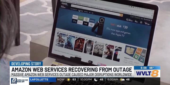 Amazon Web Service outage causing major issues for online services