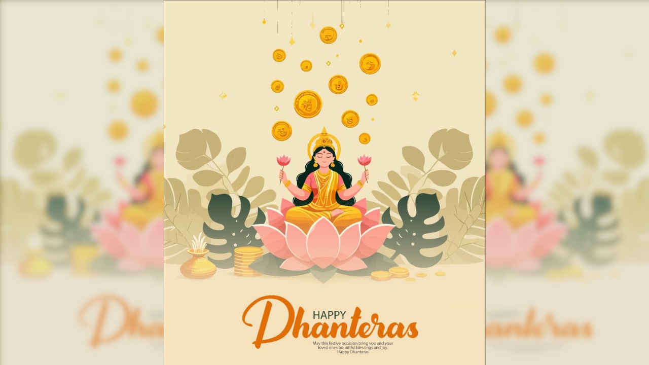 Happy Dhanteras 2025 WhatsApp status video: Download short videos to share on Instagram, Facebook and more