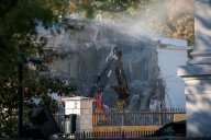 Crews demolish White House facade to make way for Trump ballroom