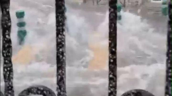 La tromba deja más de 30 l/m2 en veinte minutos y vuelve a inundar zonas bajas de Cullera