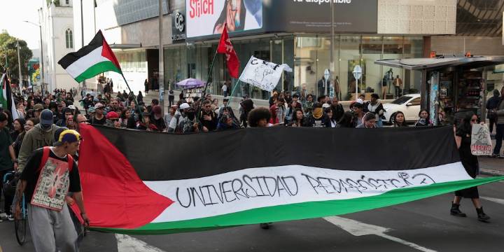 Anuncian nuevas manifestaciones en Colombia en apoyo a Palestina el 7 de octubre: incluirá una velatón