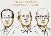 Three scientists awarded 2025 Nobel Prize in Chemistry for developing metal