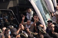 Palestinians celebrate as prisoners are released by Israel under ceasefire deal