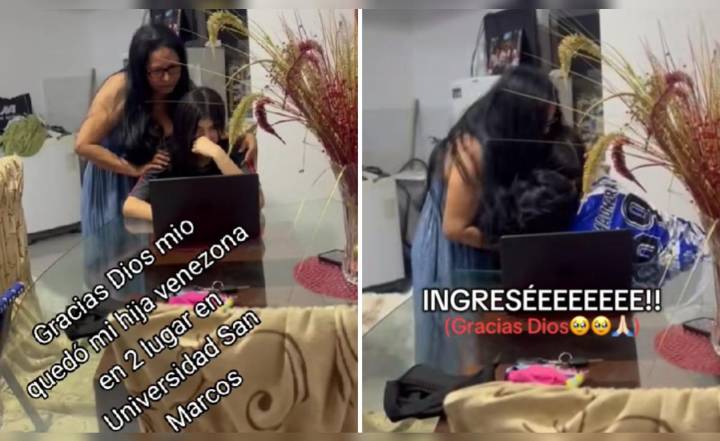 Joven venezolana ingresó a San Marcos en segundo lugar y rompe en llanto: "Gracias Dios mío"