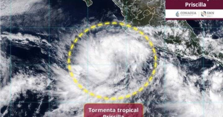 Se forma la tormenta tropical ‘Priscilla’: traerá lluvias a estos estados