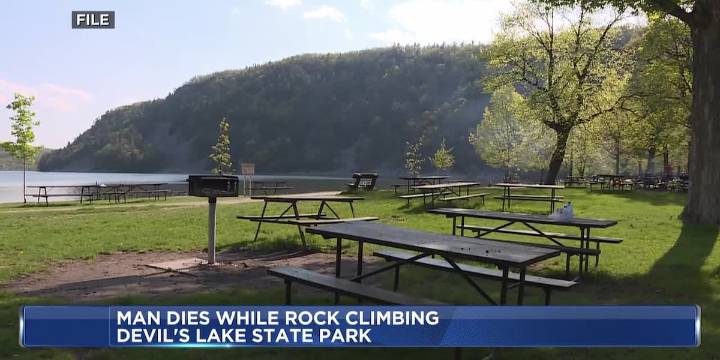 Rock climber dies after falling at Devil’s Lake State Park