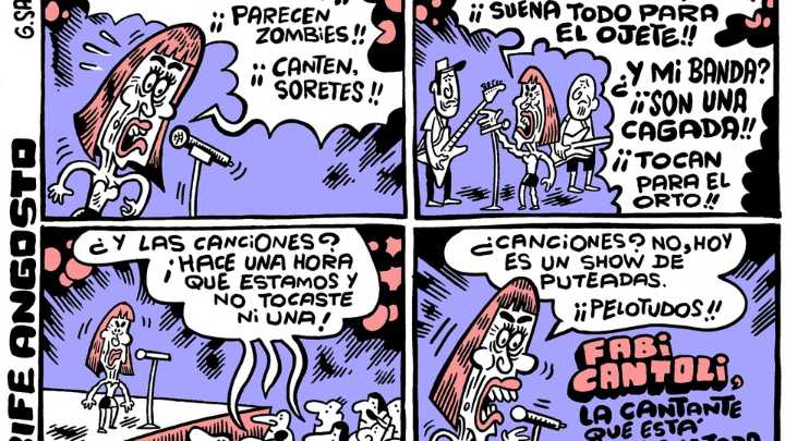 Fabi Cantoli, la cantante que siempre está enojada