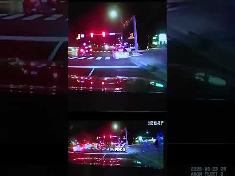 Police cruiser runs over hit