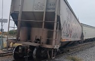 Se descarrilan góndolas de maíz de tren de Ferromex en Río Escondido