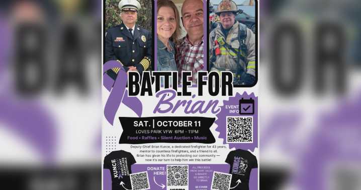 Battle For Brian cancer benefit to support local fire chief in Loves Park