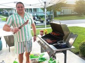 My family hands out candy — and hot dogs — for Halloween. This year, my husband plans to grill 200 for trick