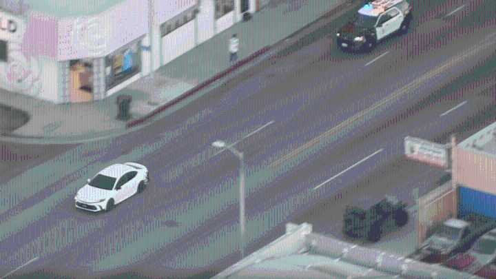 Police in pursuit of carjacking suspects in LA County