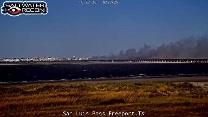 San Luis Bridge fire mostly contained after nearly 90 acres burned