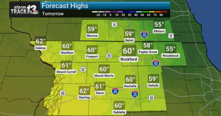 Seasonable to cool weather and small midweek rain chances