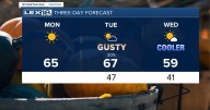 Sunshine Returns and the Wind Briefly Backs Off Monday