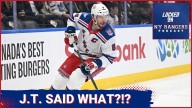 J.T. Miller said WHAT after the Rangers loss to the Sharks?!? Brennan Othmann CALLED UP to the NHL!!