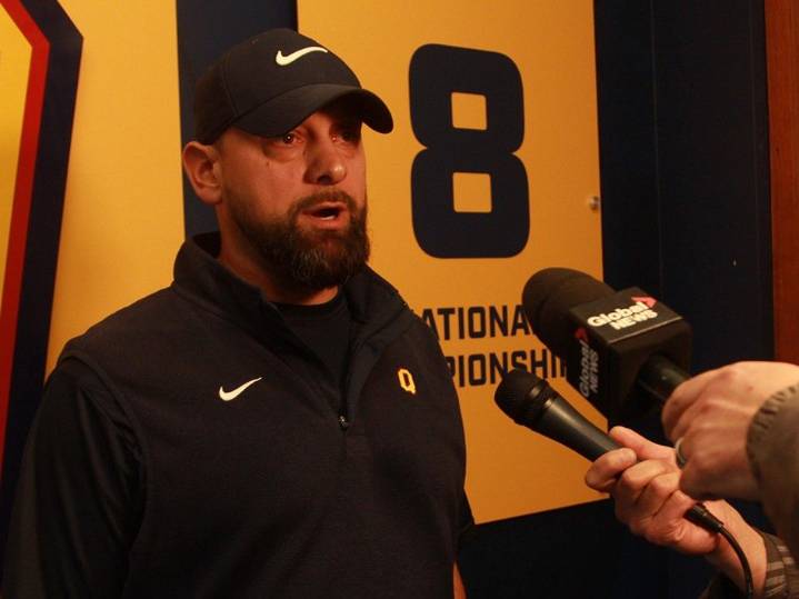 Queen's coach intentionally grounds questions about players' conduct
