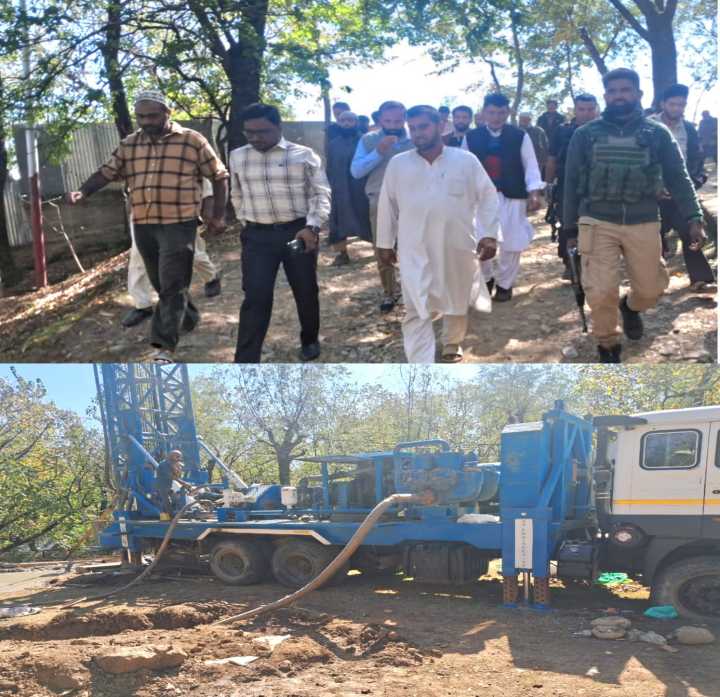 DC Kupwara Inspects Jal Jeevan Mission Works at Halmatpora