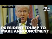 President Trump makes announcement from Oval Office