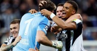 Newcastle goalkeeper Pope picks up unlikely assist with 40