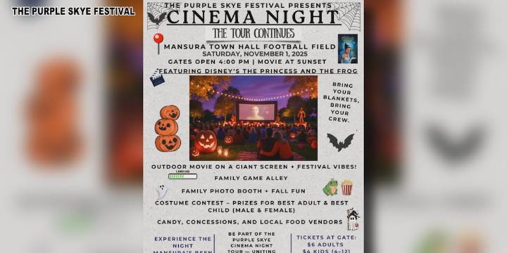 The Purple Skye Festival is hosting another Cinema Night for Cenla