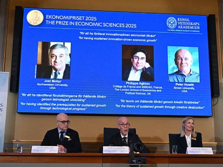 Por explicar el “crecimiento económico impulsado por la innovación”: estos son los ganadores del Nobel de Economía 2025