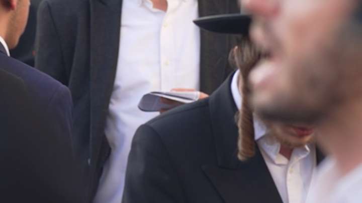 Ultra-orthodox Israelis protest against military draft