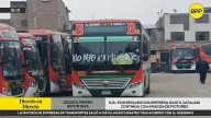 Buses de la empresa Santa Catalina permanecen en su patio de maniobras: choferes rechazan acuerdo con el Gobierno