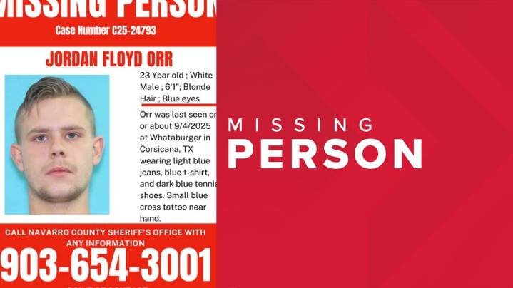 Navarro County Sheriff's Office searching for missing 23