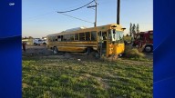 4 children hurt in Fowler Unified school bus crash, CHP says