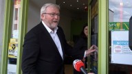 Kevin Rudd resurfaces in Canberra after Donald Trump declared he ‘doesn’t forget’ past insults, insisting he is focused on boosting trade ties