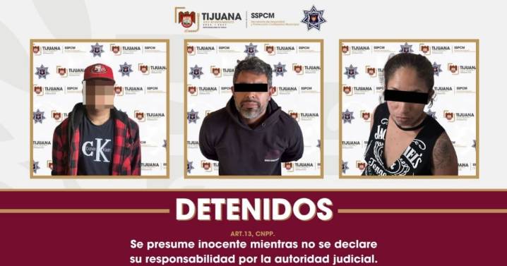 Aseguran a tres personas con narcóticos; se presume su probable participación en intento de homicidio