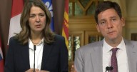 Alberta, B.C. premiers butt heads over Danielle Smith’s pipeline dreams