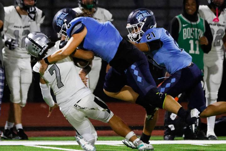 Nevada prep football: Centennial holds on to beat Palo Verde