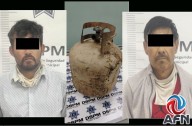 Detienen a dos por "ataque peligroso" con mina de gas encendida