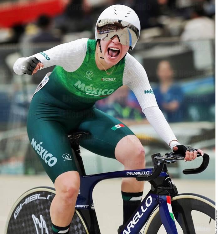 Es Yareli Acevedo campeona mundial de ciclismo por puntos