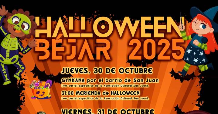 Esta es la programación de Béjar para celebrar Halloween