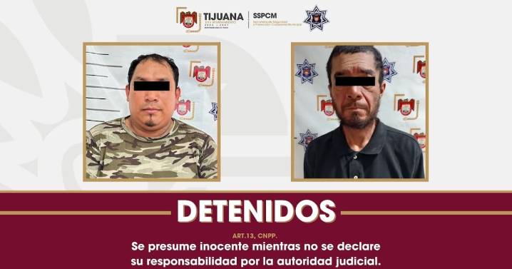 Detienen a dos sujetos con órdenes de aprehensión activas