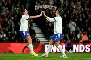 Bronze nets birthday goal as England’s women beat Australia
