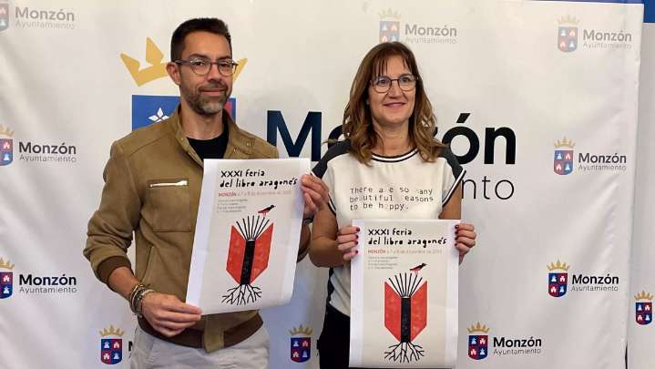 El cartel de Elisa Arguilé da imagen a la Feria del Libro Aragonés de Monzón