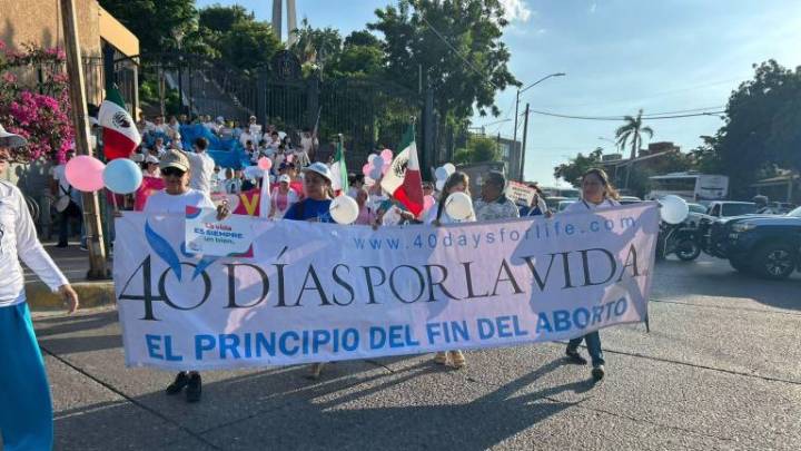 Salen a marchar en Culiacán en defensa de los no nacidos