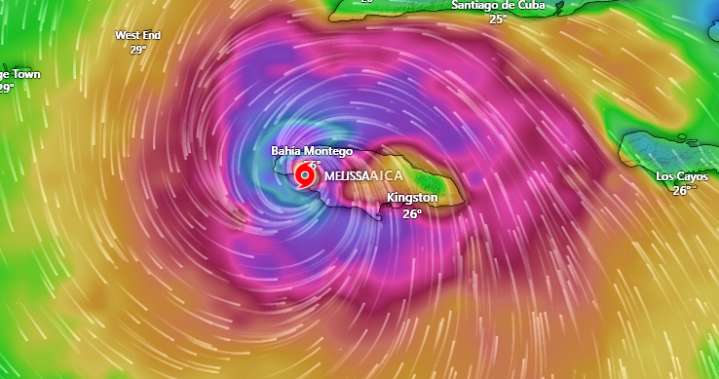 Huracán Melissa amenaza con afectar a 1,5 millones en Jamaica y deja un rastro de alarma en el Caribe