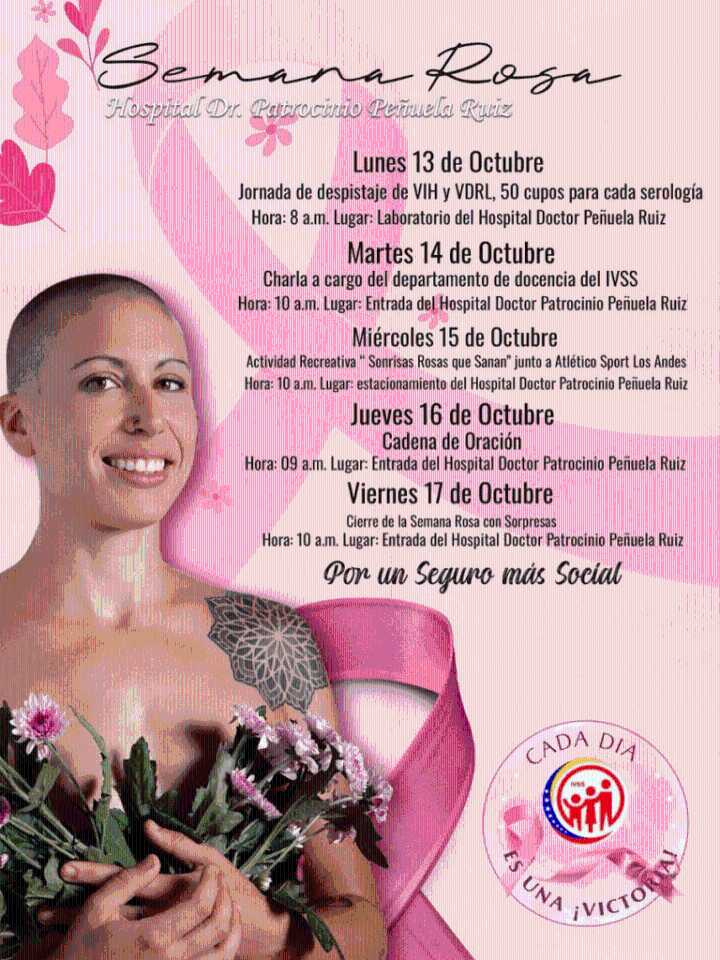 Hospital Doctor Patrocinio Peñuela Ruiz Inicia la Semana Rosa
